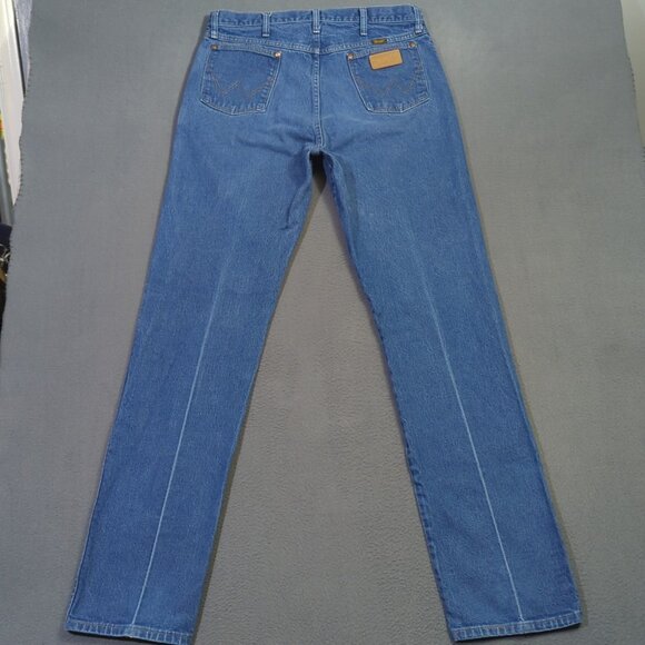 Wrangler Jeans Men's 36x38 Fits 34x36 Blue 13MWZ Cowboy Cut Western Cowboy Rodeo - Picture 3 of 11